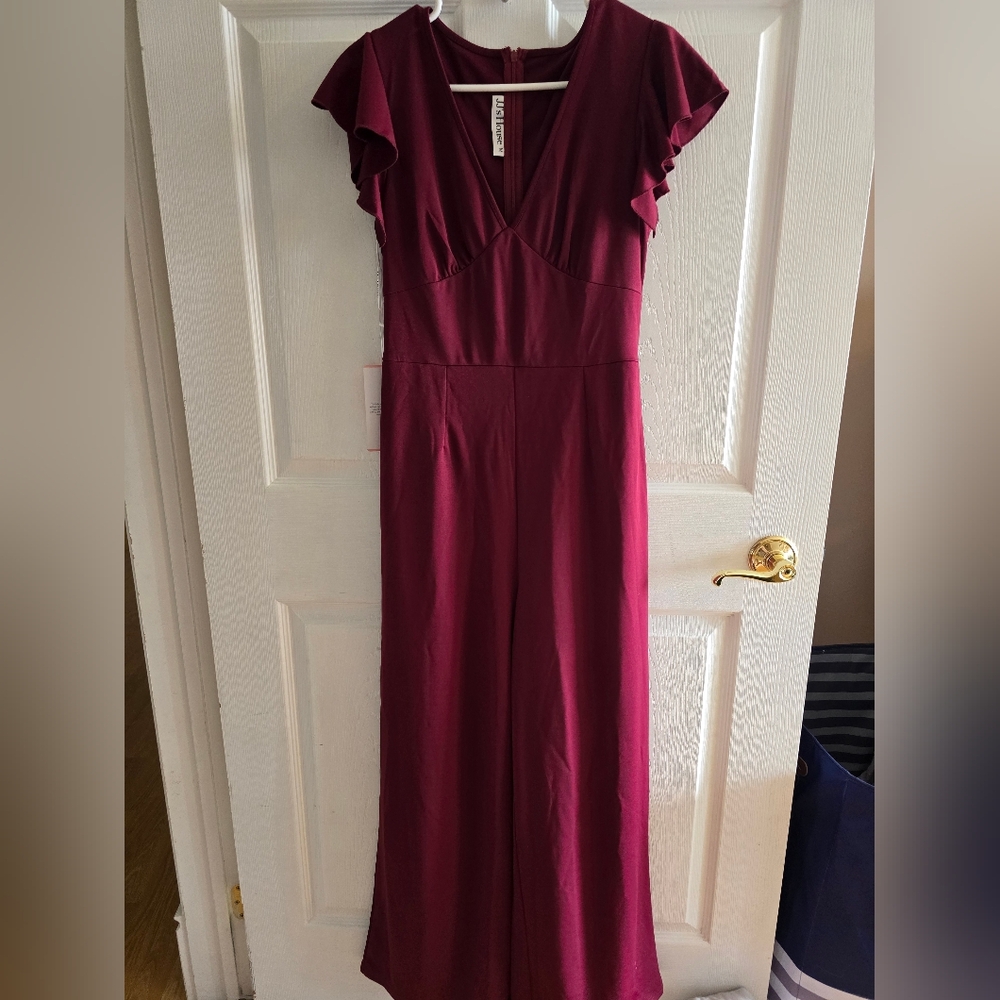 JJs House Red Jumpsuit Chic and Versatile